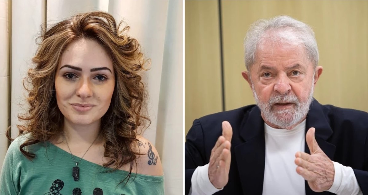 Carina Belomé e o ex-presidente Lula