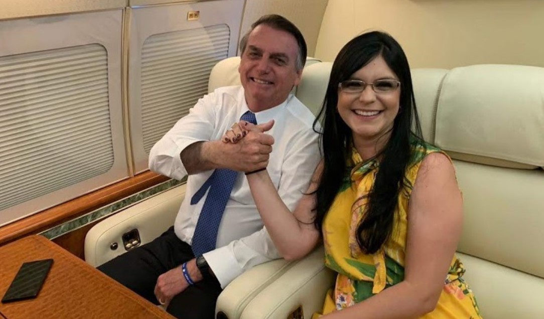 Dayane Pimentel e o presidente Jair Bolsonaro