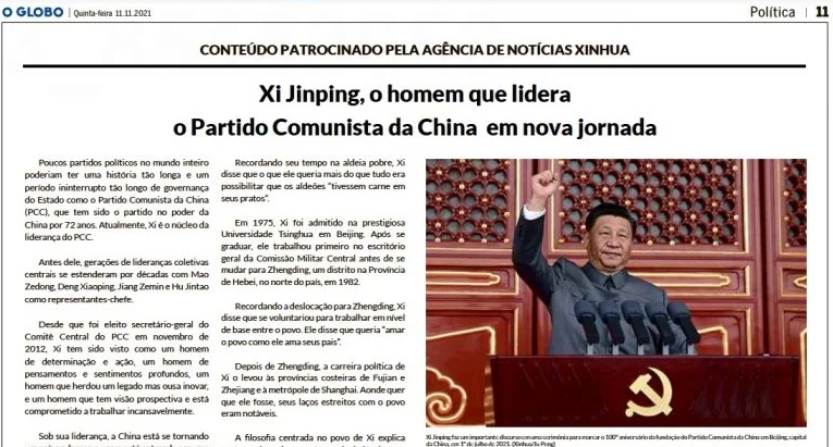 Globo e Xi