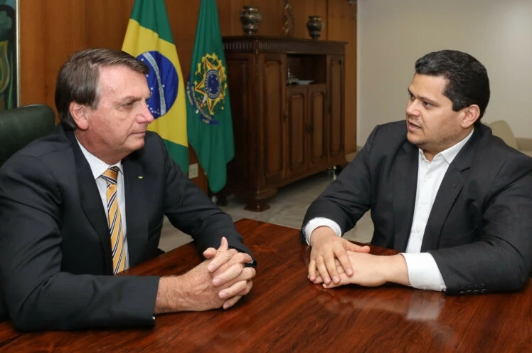 Jair Bolsonaro e Davi Alcolumbre