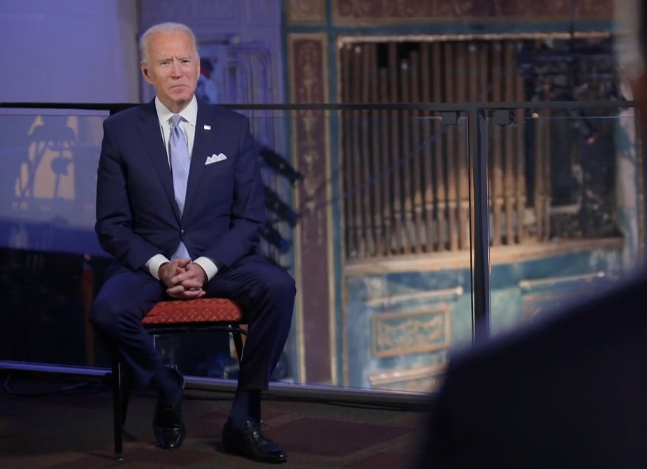 Joe Biden durante entrevista