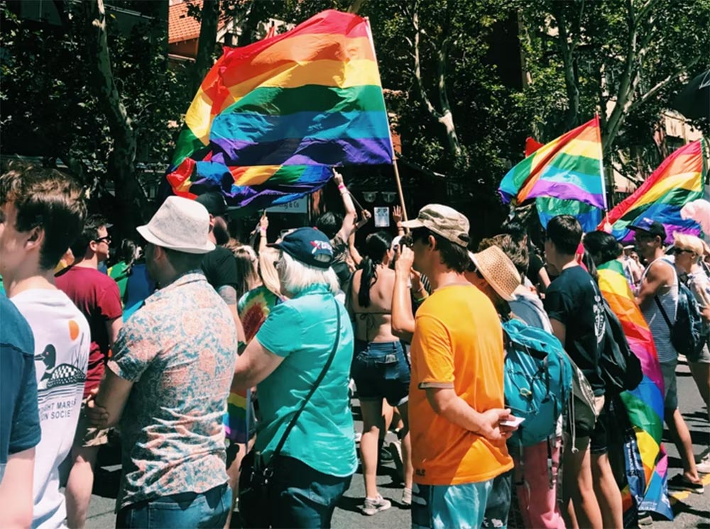 Manifestação LGBT na Austrália