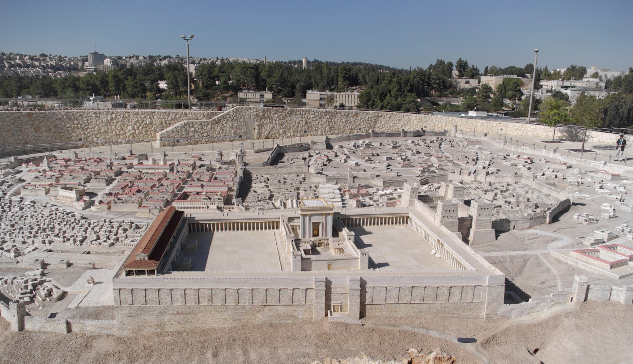 Maquete da Cidade Velha de Jerusalém no período do Segundo Templo (Wikimedia)