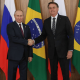 Presidente Jair Bolsonaro e Vladimir Putin
