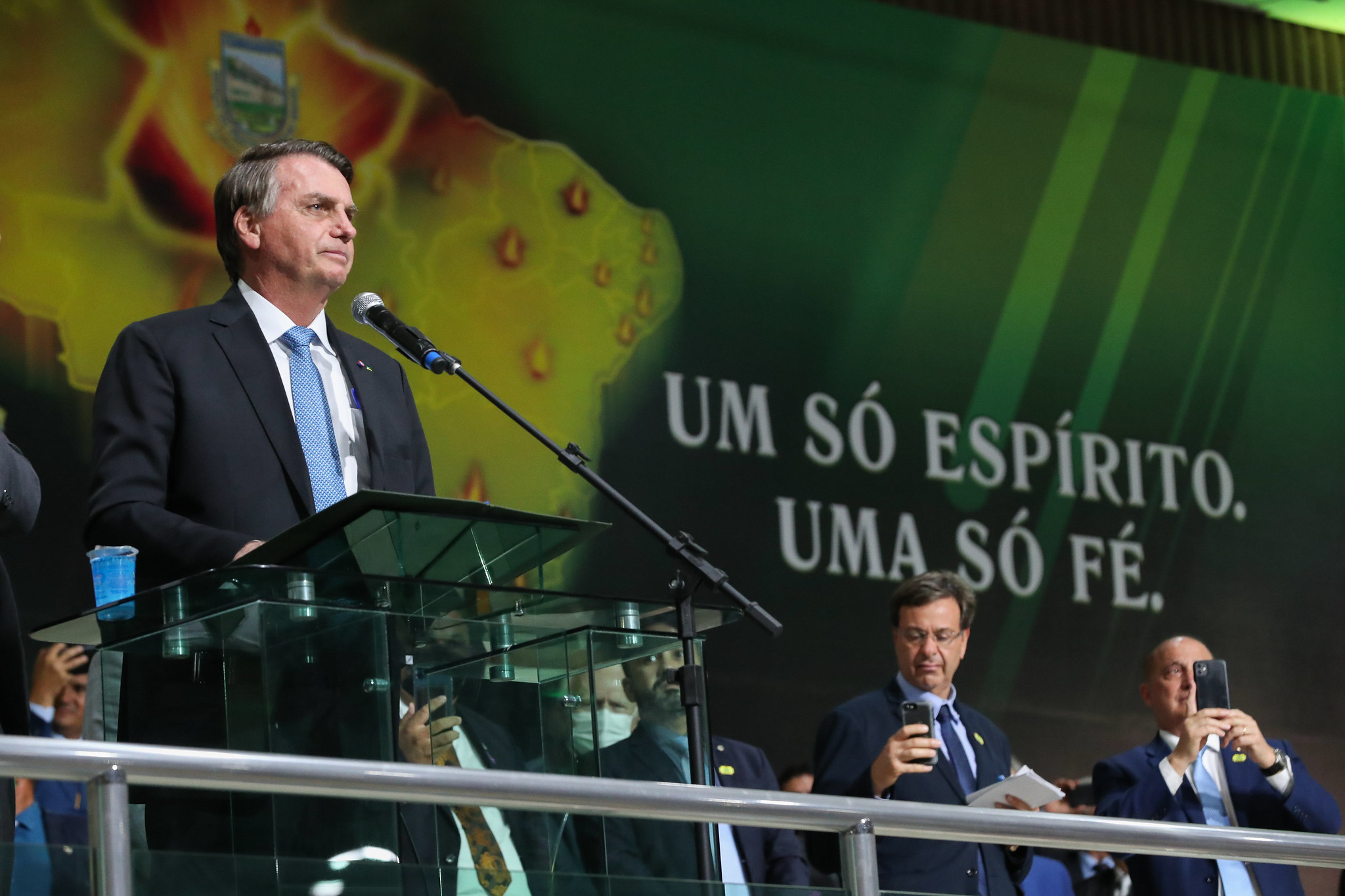Presidente Jair Bolsonaro em evento da Assembleia de Deus